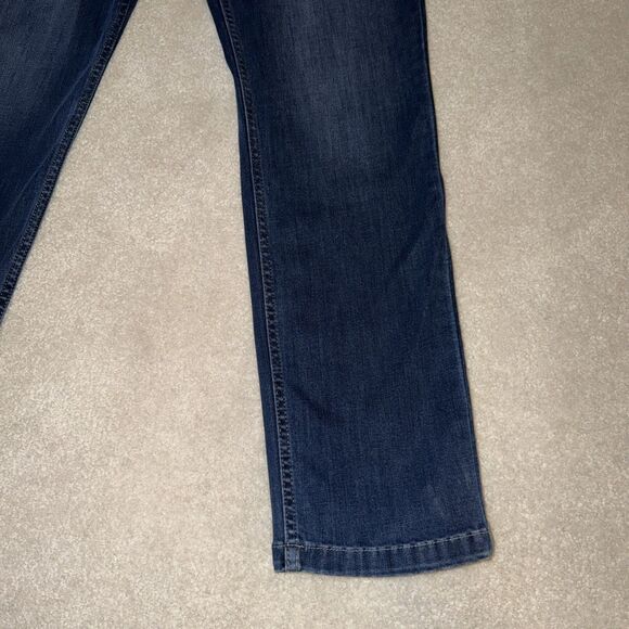 Mugsy Kinzies Jeans Sz 36X32 Blue Mid Rise Straight Stretch Whisker - Picture 3 of 9